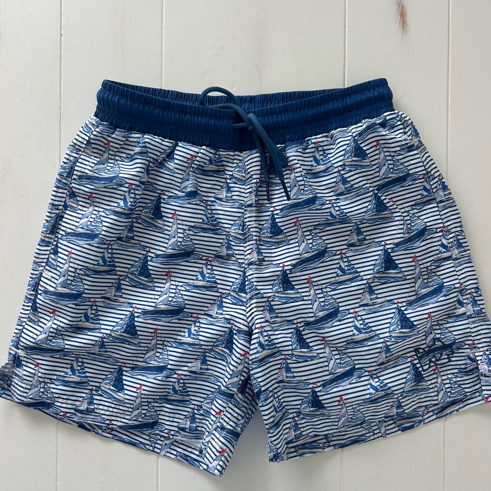 Prodoh Nautical Blue Kids Swim Trunks